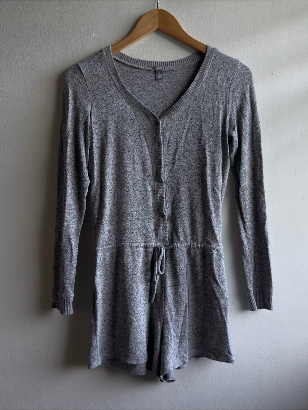 American Eagle Outfitters Soft & Sexy Plush Long-Sleeve Romper